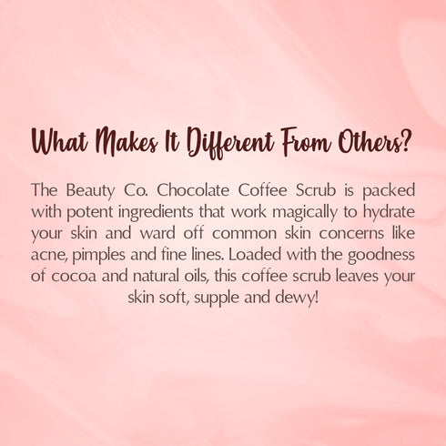 the beauty co India Chocolate and Coffee Body Scrub For Detanning